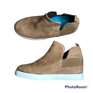 New suede tan ankle boots sneakers